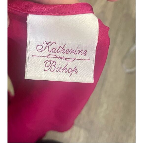 Katherine Bishop Hot Pink Large Vintage Tank and Shorts Pajama Set - Picture 6 of 7